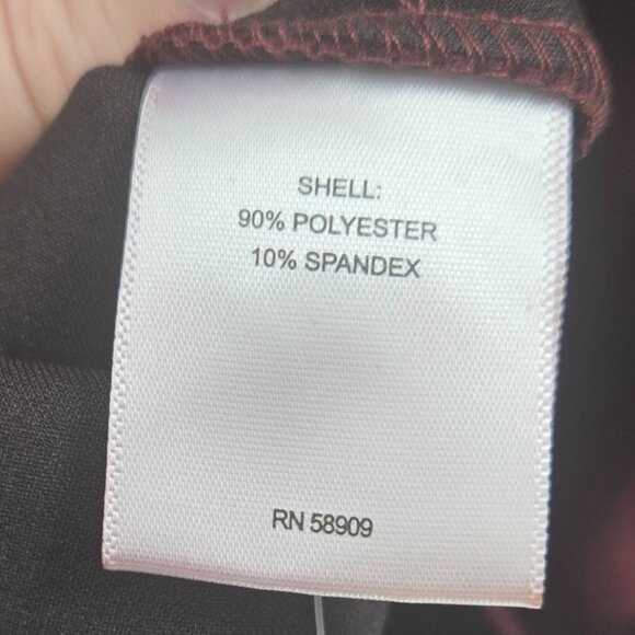 A Loves A Red Merlot Faux Suede Button Front Long Sleeved Dress XS - Picture 10 of 11